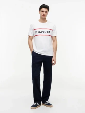 T-shirt com logótipo Hilfiger