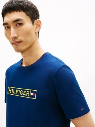 T-shirt com logótipo Hilfiger