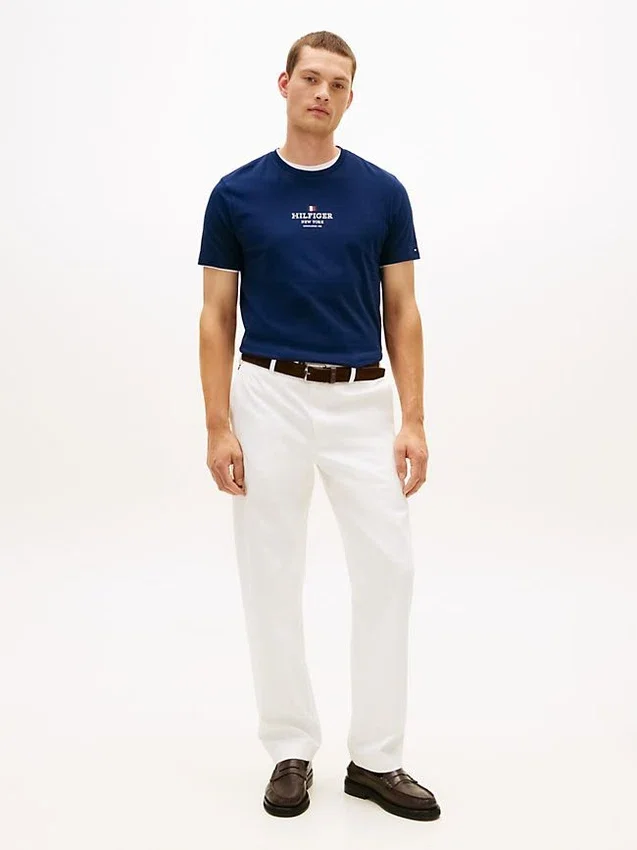 T-shirt com logótipo Hilfiger T-shirt com logótipo Hilfiger