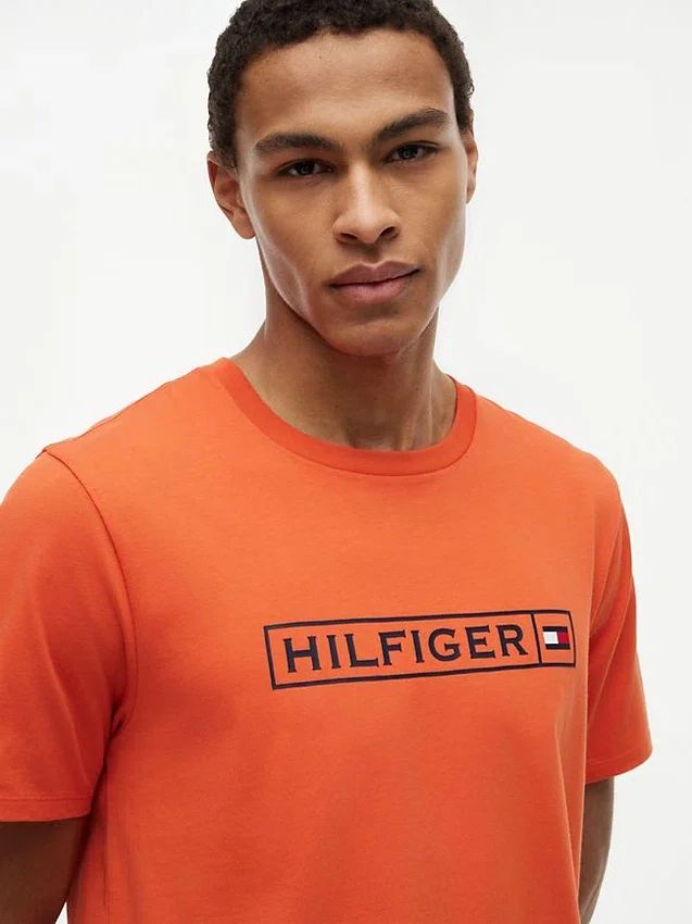 T-shirt com logótipo Hilfiger T-shirt com logótipo Hilfiger