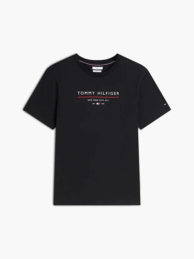 T-shirt com logótipo Hilfiger T-shirt com logótipo Hilfiger