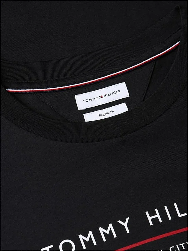 T-shirt com logótipo Hilfiger T-shirt com logótipo Hilfiger