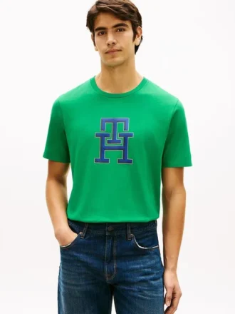 T-shirt com logótipo monograma