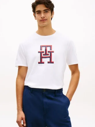 T-shirt com logótipo monograma