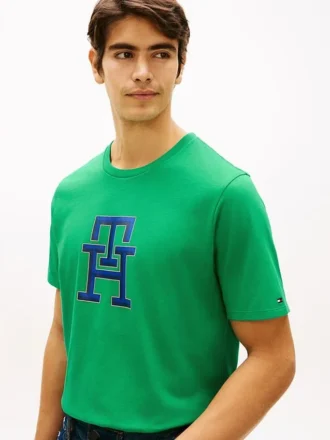 T-shirt com logótipo monograma