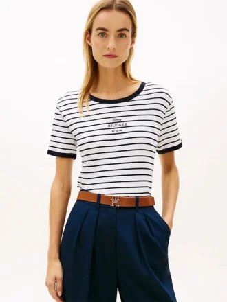 T-shirt com logótipo monotipo