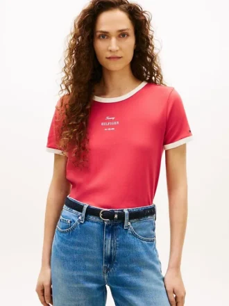 T-shirt com logótipo monotipo