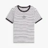T-shirt com logótipo monotipo