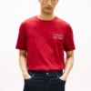 T-shirt com logótipo nas costas em algodão slub