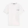 T-shirt com logótipo nas costas em algodão slub