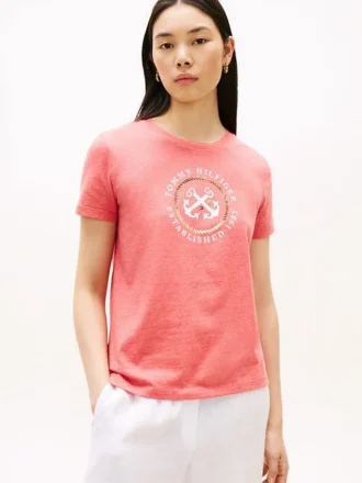 T-shirt com logótipo âncora TH