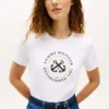 T-shirt com logótipo âncora TH T-shirt com logótipo âncora TH