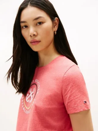 T-shirt com logótipo âncora TH