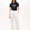 T-shirt com logótipo âncora TH T-shirt com logótipo âncora TH
