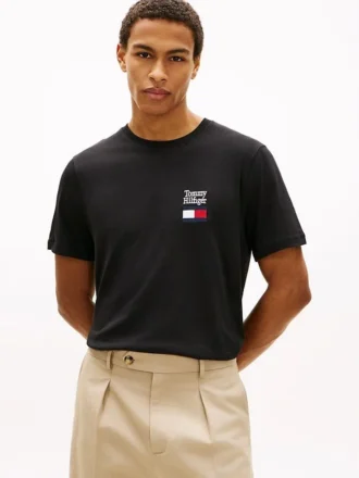 T-shirt com logótipo sobreposto