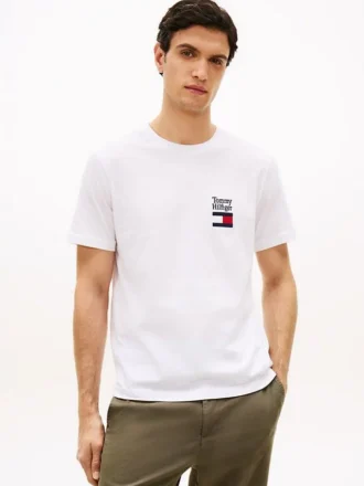 T-shirt com logótipo sobreposto