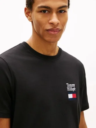 T-shirt com logótipo sobreposto
