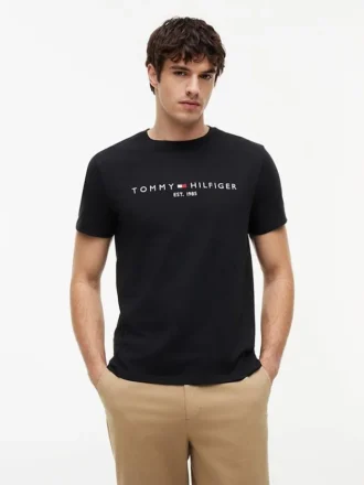 T-shirt com logótipo Tommy bordado