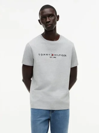 T-shirt com logótipo Tommy bordado