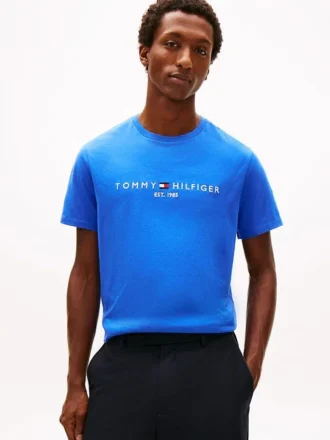 T-shirt com logótipo Tommy bordado
