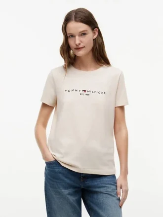 T-shirt com logótipo Tommy bordado