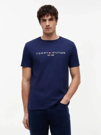 T-shirt com logótipo Tommy bordado