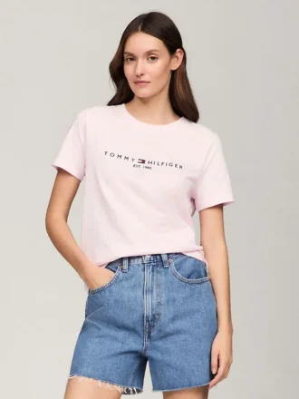 T-shirt com logótipo Tommy bordado