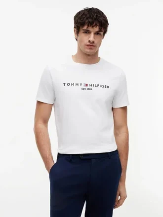 T-shirt com logótipo Tommy bordado