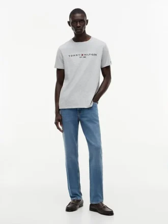 T-shirt com logótipo Tommy bordado