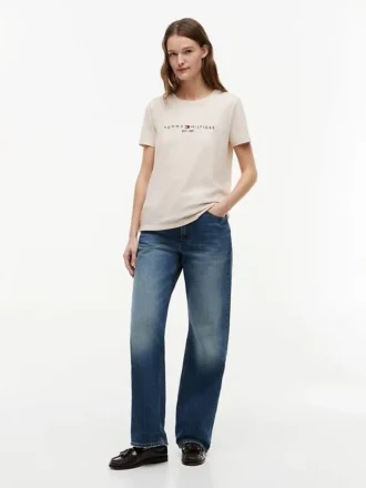 T-shirt com logótipo Tommy bordado
