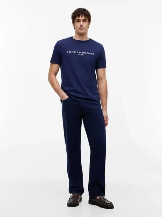 T-shirt com logótipo Tommy bordado