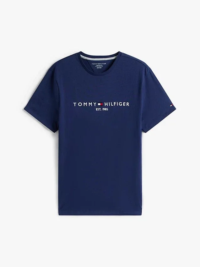 T-shirt com logótipo Tommy bordado T-shirt com logótipo Tommy bordado