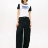 T-shirt com logótipo Tommy em estilo universitário