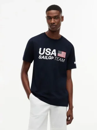 T-shirt com logótipo Tommy x US SailGP Team