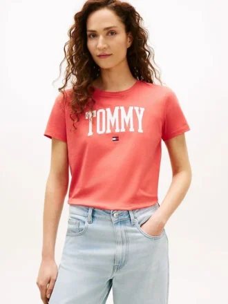 T-shirt com logótipo Varsity Tommy
