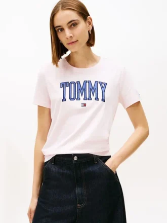 T-shirt com logótipo Varsity Tommy