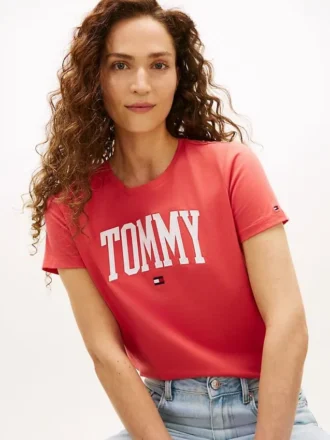 T-shirt com logótipo Varsity Tommy