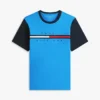 T-shirt com mangas contrastantes e logótipo da bandeira