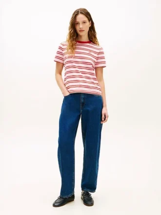 T-shirt com monograma bordado