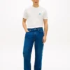 T-shirt com monograma bordado