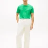 T-shirt com monograma bordado