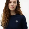 T-shirt com monograma bordado