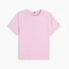 T-shirt com monograma bordado