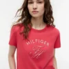 T-shirt com monograma em xadrez