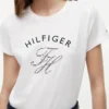 T-shirt com monograma em xadrez
