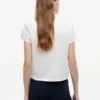 T-shirt com monograma em xadrez