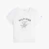T-shirt com monograma em xadrez