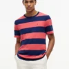 T-shirt com riscas de râguebi