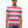 T-shirt com riscas de râguebi T-shirt com riscas de râguebi
