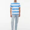T-shirt com riscas de râguebi